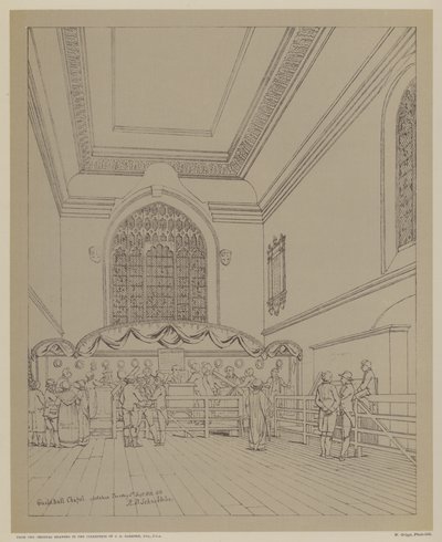 Guildhall Chapel, City of London af Robert Blemell (after) Schnebbelie