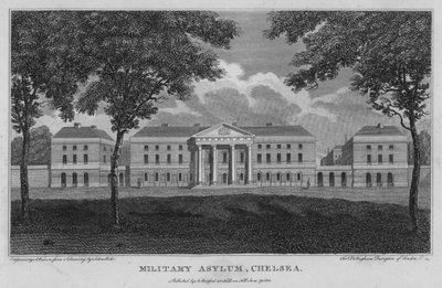 Militærasyl, Chelsea (gravering) af Robert Blemell (after) Schnebbelie