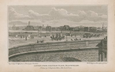 London, fra Chatham Place, Blackfriars af Robert Blemell Schnebbelie