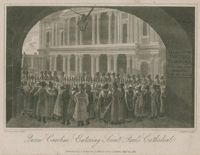 Dronning Caroline går ind i St Paul