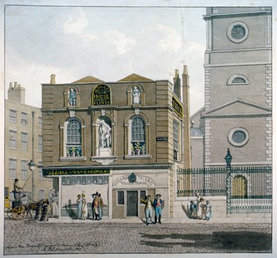 Aldgate House, Aldgate High Street, London, 1815 af Robert Blemmell Schnebbelie