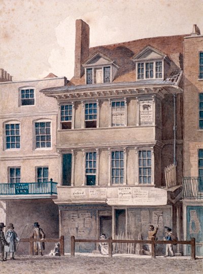 George Inn, West Smithfield, London, c1830 af Robert Blemmell Schnebbelie