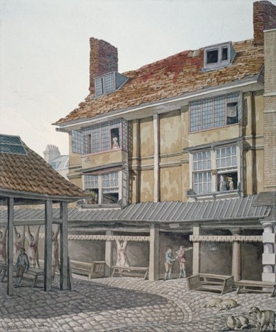 Leadenhall Market, City of London, 1814. af Robert Blemmell Schnebbelie