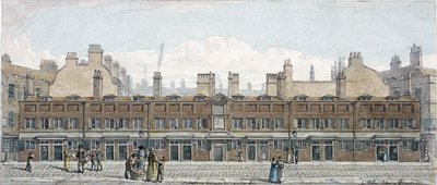 Monkwell Street, London, 1818 af Robert Blemmell Schnebbelie