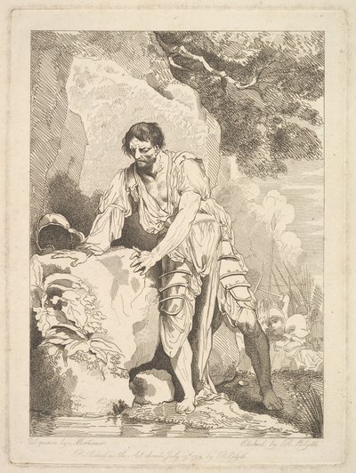 Træk sig tilbage fra kamp, 19. juli 1779. af Robert Blyth