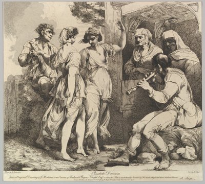 Rustick Dancers, 9. november 1780. af Robert Blyth