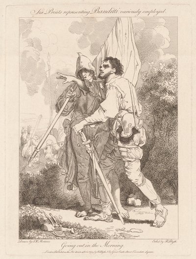 Går ud om morgenen af Robert Blyth, after John Hamilton Mortimer