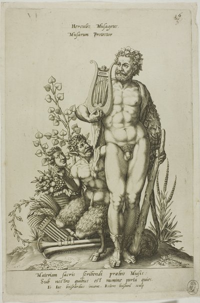 Herkules, plade 16 fra Parnassus Biceps af Robert Boissard