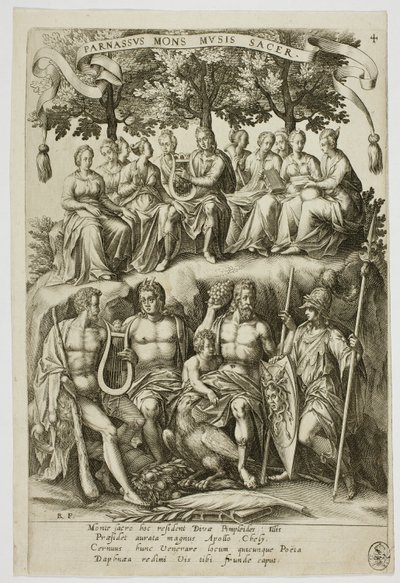 Parnassus, plade 4 fra Parnassus Biceps af Robert Boissard
