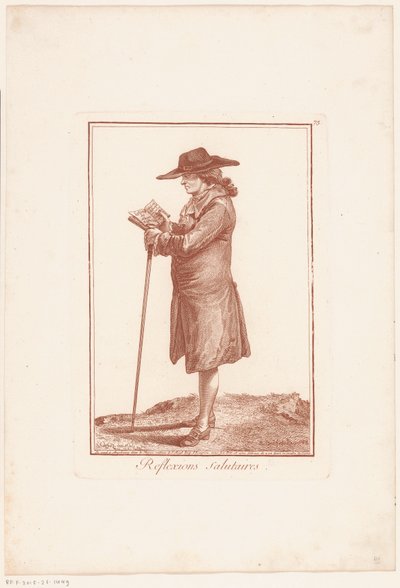 Eenzame overpeinzingen Salutære refleksioner (titel på objekt) Figurstudier (serietitel) Fantasiøvelser af forskellige karakterer og menneskelige former ((...)) Suite 1 (serietitel) af Robert Brichet