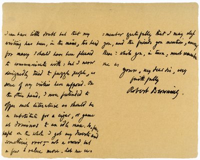 Brev fra Robert Browning til William G Kingsland, 27. november 1868 af Robert Browning