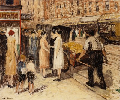 Lower East Side, ca. 1930 (olie på lærred) af Robert C. Spencer