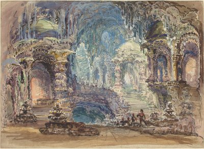 Fantastiske pavilloner i en grotte af Robert Caney
