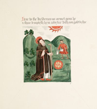 Fru New Coll 380, f39r. Antikviteterne fra Cathedral Church of Saint Mary, Carlisle, tegnet af Robert Carlile, 1795 (pen og blæk og wc på papir) af Robert Carlile