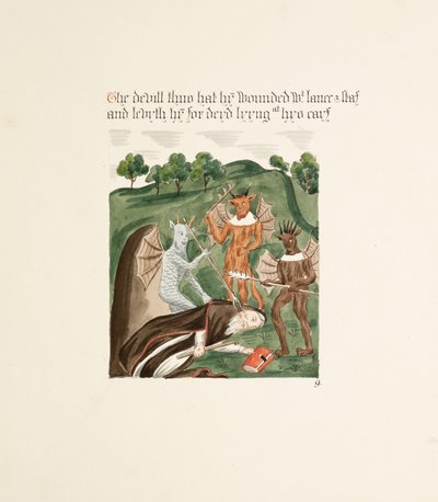 Fru New Coll 380, f41r. Antikviteterne fra Cathedral Church of Saint Mary, Carlisle, tegnet af Robert Carlile, 1795 (pen og blæk og wc på papir) af Robert Carlile