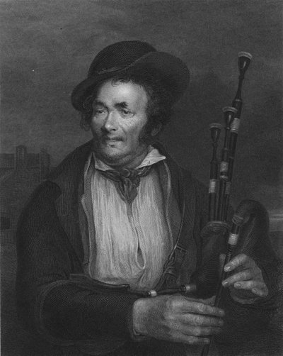 Sækkepiberen, c1845 af Robert Charles Bell