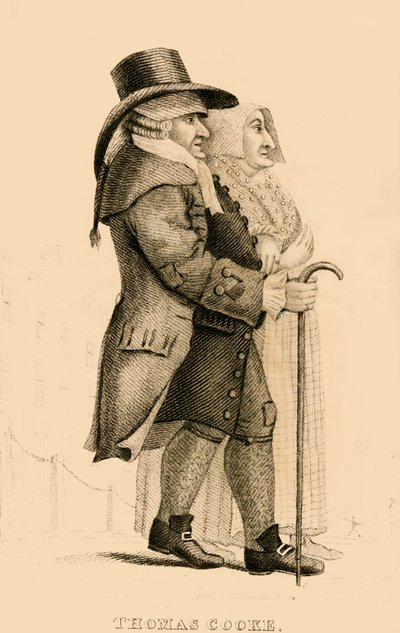 Thomas Cooke, den berygtede Islington Miser, 1822. af Robert Cooper