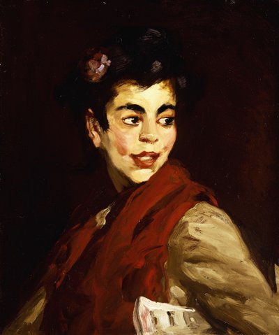 Newsgirl - Madrid, 1908 af Robert Cozad Henri