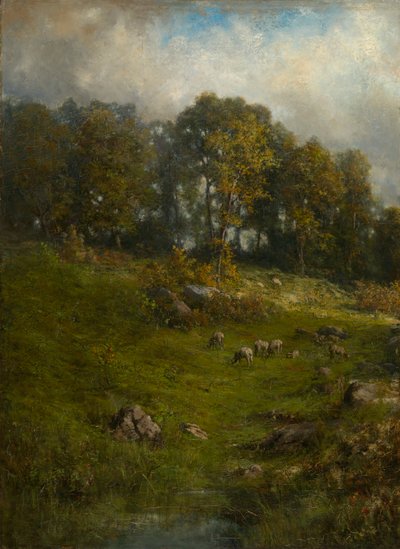 A Hillside Pasture, slutningen af det 19.-begyndelsen af det 20. århundrede. af Robert Crannell Minor