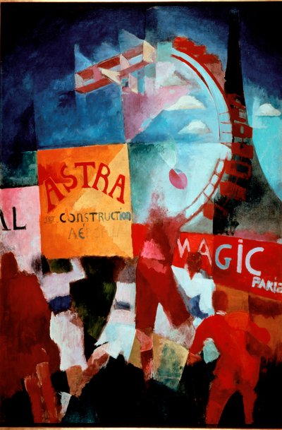 Cardiff Team 1912-1913 (olie på lærred) af Robert Delaunay