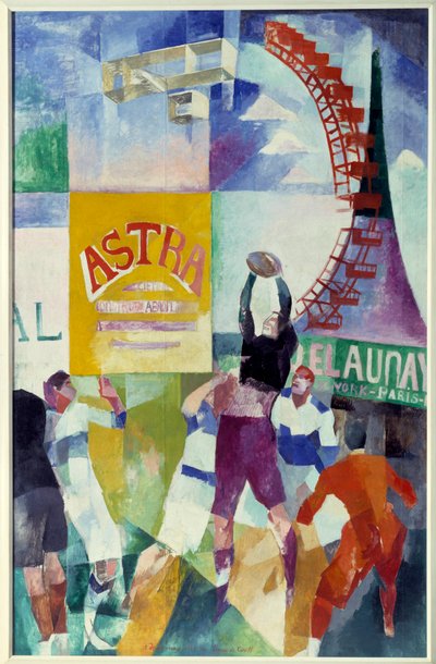 Cardiffs hold. Maleri af Robert Delaunay (1885 - 1941) af Robert Delaunay
