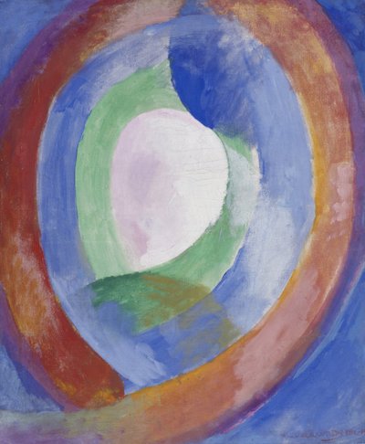 Cirkulære former, måne nr. 1 af Robert Delaunay