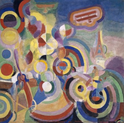 Hyldest til Blériot af Robert Delaunay