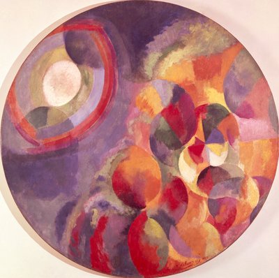 Samtidige kontraster, sol og måne af Robert Delaunay