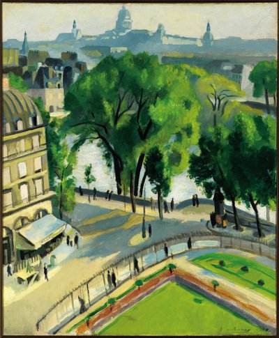 Udsigt over Quai du Louvre af Robert Delaunay