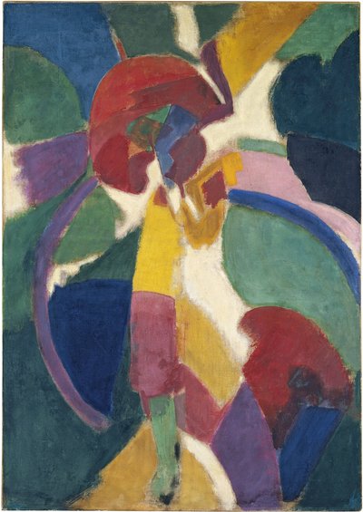 Kvinde med en parasol, 1913 af Robert Delaunay