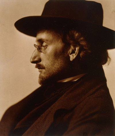 Portræt af Frederick Holland Day i profil, ca. 1900-1910 (tonet gelatinesølvtryk) af Robert Demachy