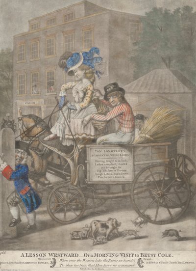 En lektion vestpå - eller et morgenbesøg i Betsy Cole af Robert Dighton
