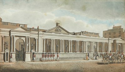 Carlton House, Pall Mall (pen og blæk og akvarel) af Robert Dighton