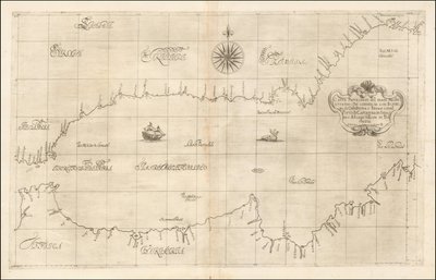 1646-kort over det vestlige Middelhav og Gibraltar af Robert Dudley af Robert Dudley