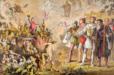 Alonso taler i The Tempest, Act III, Scene III, "Heavens, what were these", fra 