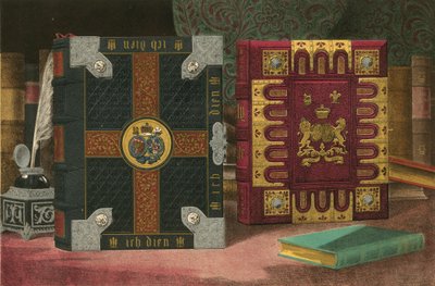 Bibler præsenteret af University of Cambridge og af komiteen for det britiske og udenlandske bibelselskab (chromolitho) af Robert Dudley