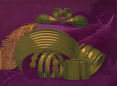 Guldsmykker fra Suite og et armbånd, 1863 af Robert Dudley