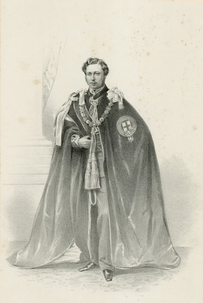 HKH Albert Edward Prins af Wales (chromolitho) af Robert Dudley