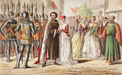 "Min herre, Bolingbrokes sind har ændret sig; du skal til Pomfret, ikke til Tower af Robert Dudley