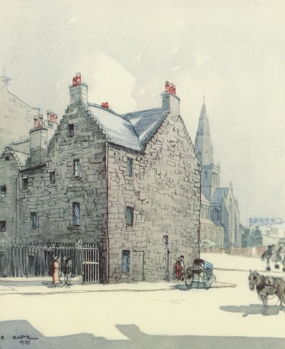 Glasgow: Provands Lordship (farvelitografi) af Robert Eadie