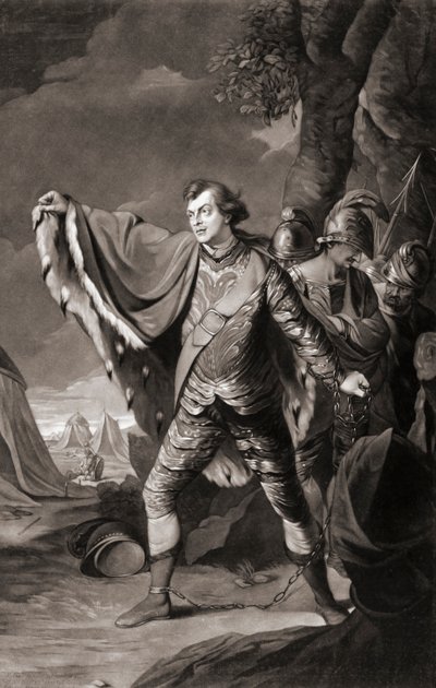 Den engelske skuespiller Samuel Reddish. Portræt. (Print) af Robert Edge (after) Pine
