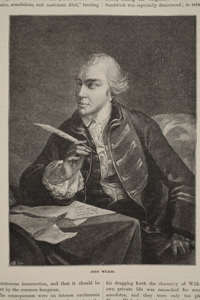 John Wilkes, illustration fra 