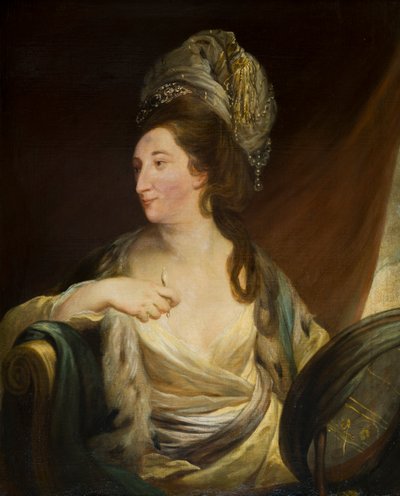 Portræt af Elizabeth Simpson, Lady Bridgeman (1735-1806), ca. 1750-88 (olie på lærred) af Robert Edge Pine