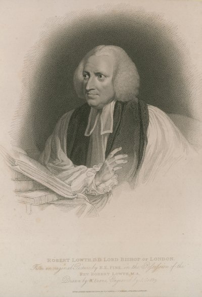Portræt af Robert Lowth af Robert Edge Pine