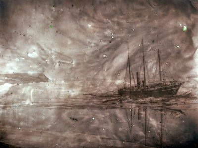 SS Roosevelt, amerikansk dampskib søsat 1905 bygget til Robert Pearys polarudforskning... af Robert Edwin Peary