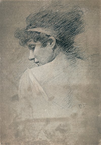 Kvindestudie, c1895, 1897 af Robert Fowler