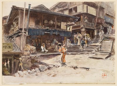 En gade i Ikao, Japan, I af Robert Frederick Blum