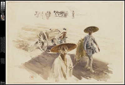 A Watering Cart, 1890dani af Robert Frederick Blum