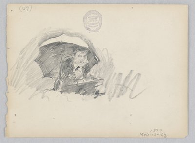 Kunstner skitserer udenfor af Robert Frederick Blum
