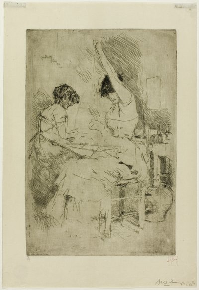 Bead Stringers, Venedig af Robert Frederick Blum